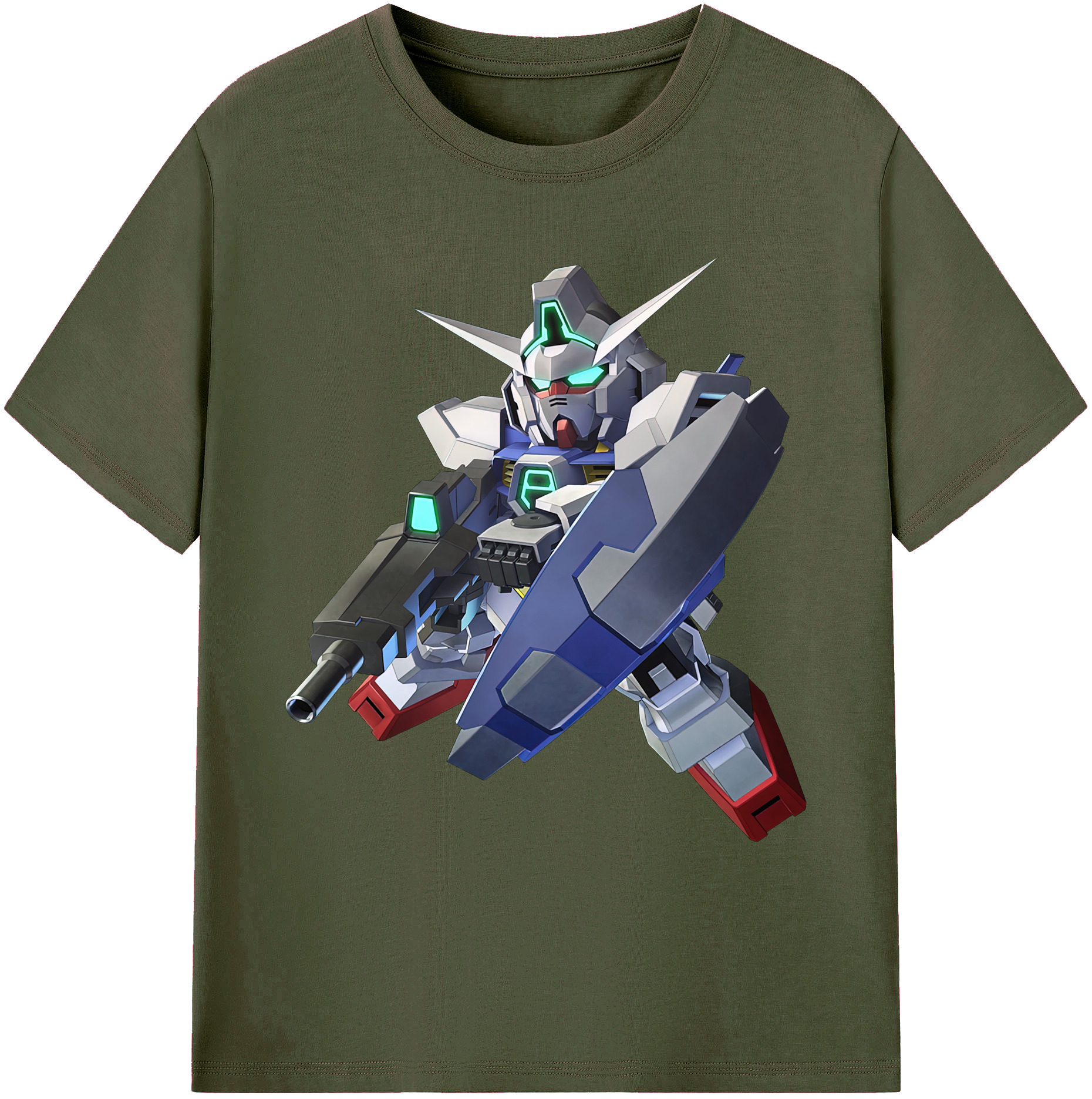 （画像用） 機動戦士ガンダム Mobile Suit Gundam 綿100％ メンズ半袖Tシャツ｜肌触りやわらか＆通気性